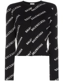 logo print ribbed knitted cardigan
