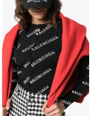 logo print ribbed knitted cardigan