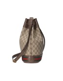 beige and ebony Ophidia GG bucket bag