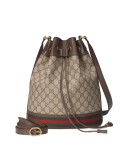 beige and ebony Ophidia GG bucket bag