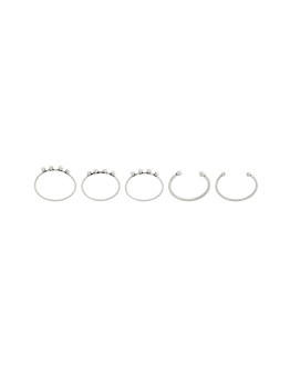 delicate set of rings