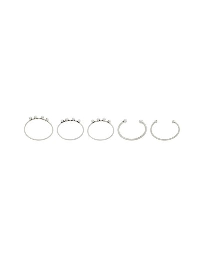 delicate set of rings