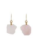 Rose quartz drop earrings