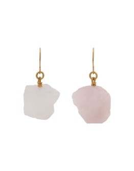 Rose quartz drop earrings