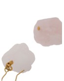 Rose quartz drop earrings