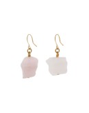 Rose quartz drop earrings