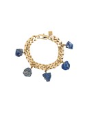 lapis stone charm bracelet
