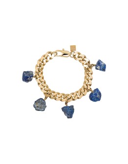 lapis stone charm bracelet