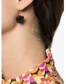 gold plated The Raw One Black Tourmaline earrings