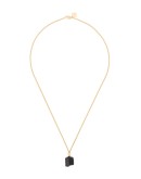 18k yellow gold vermeil The Raw One Black Tourmaline necklace