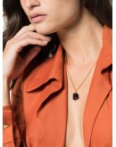 18k yellow gold vermeil The Raw One Black Tourmaline necklace