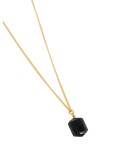 18k yellow gold vermeil The Raw One Black Tourmaline necklace