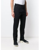 stitch embellished straight-leg jeans