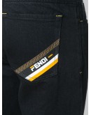stitch embellished straight-leg jeans