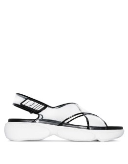 Black Plexi Cloudburst 40 platform sandals