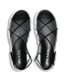 Black Plexi Cloudburst 40 platform sandals