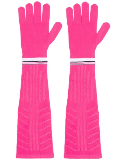 long logo gloves