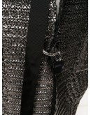 foil print chunky knit cardigan