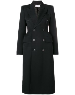 hourglass double-breasted coat