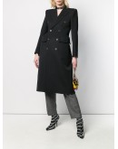 hourglass double-breasted coat