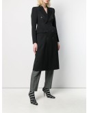 hourglass double-breasted coat