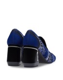 knitted loafer-style pumps