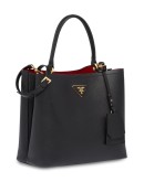 Double Saffiano leather bag