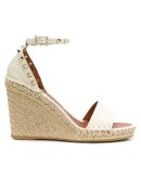 Rockstud espadrille wedges