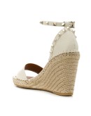 Rockstud espadrille wedges