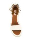 Rockstud espadrille wedges