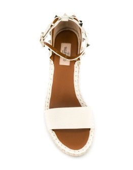 Rockstud espadrille wedges