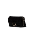 Black Faye Wallet on Strap