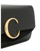 C ring leather wristlet