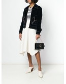 C ring leather wristlet