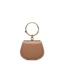 beige Nile mini leather bracelet bag
