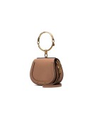 beige Nile mini leather bracelet bag