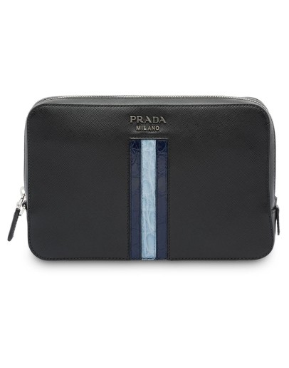 Saffiano leather men's bag