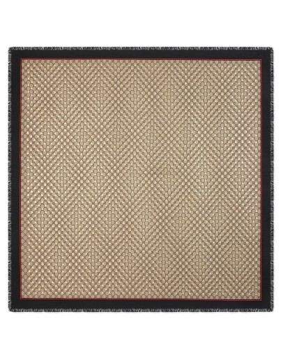 Modal silk shawl with GG bees motif
