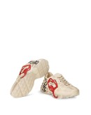 Rhyton sneaker with mouth print