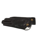 Leather gloves with Double G