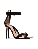 105mm strappy suede sandals