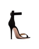 105mm strappy suede sandals