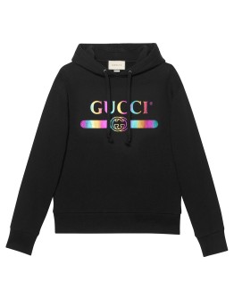 Cotton sweatshirt with Gucci logo