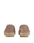 Leather espadrille with Double G