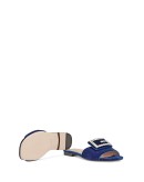 Velvet slides with crystal G