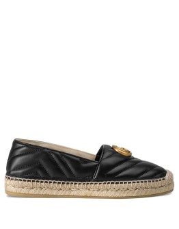 Leather espadrille with Double G