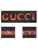 sequin logo headband and wrist cuffs