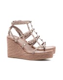 Rockstud 120mm wedge espadrilles