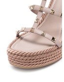 Rockstud 120mm wedge espadrilles