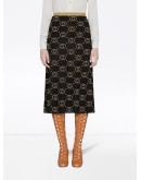 Wool skirt with GG motif
